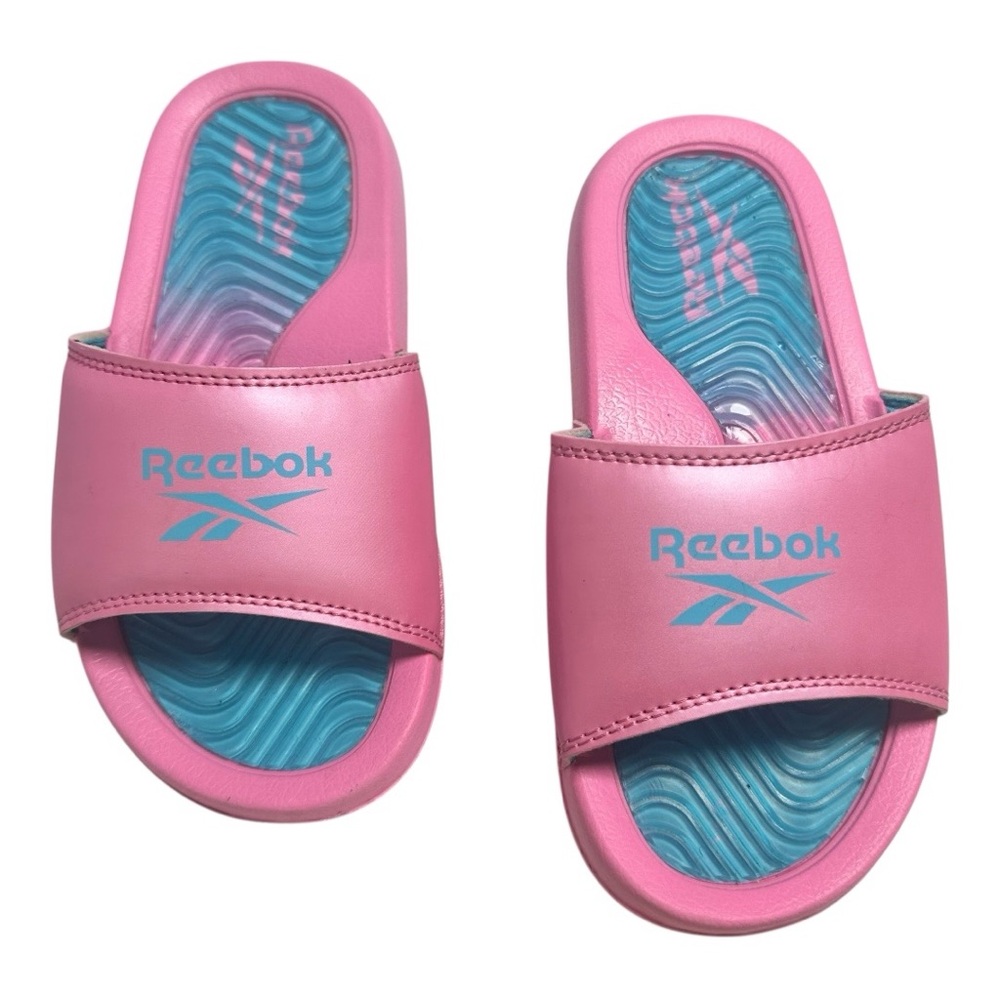 Reebok Kids Slides Sandals Colorful Pool Beach Shoes Slip On‎ Summer Size 13Y